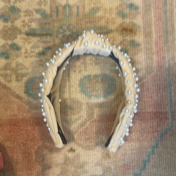 Lele Sadoughi Woven Knotted Pearl Headband - Picture 9 of 10